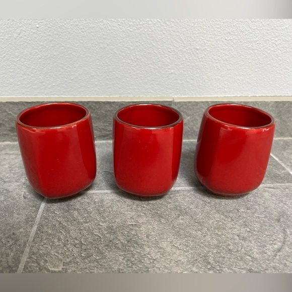 SLAH Southern Living at Home Cinnabar Cups Set of 3 - Picture 1 of 3